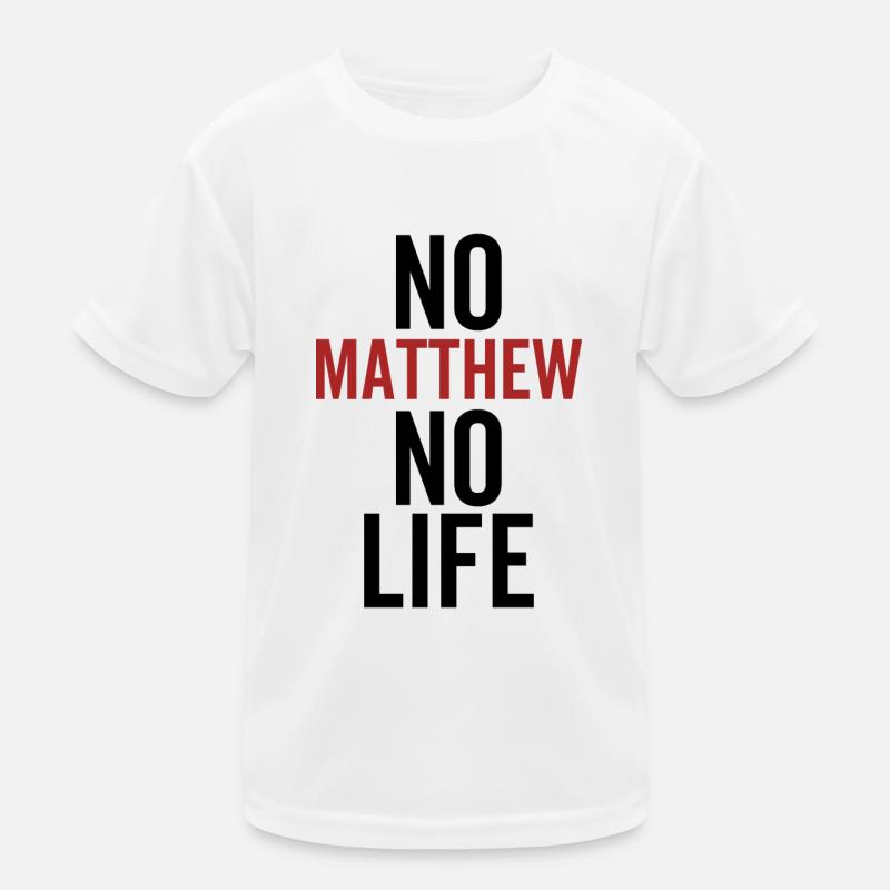 Pas de Matthieu Pas de vie T-shirt sport Enfant