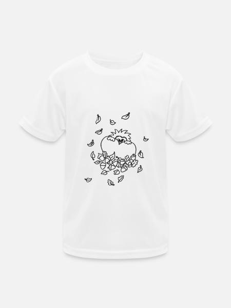 Igelherz - Kinder Funktions-T-Shirt - Weiß