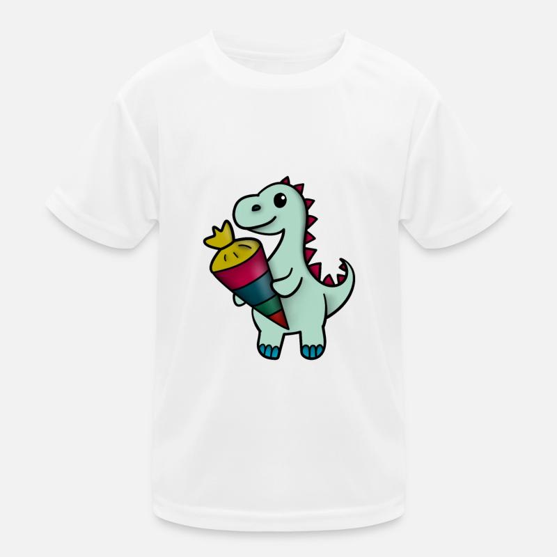 Dino avec cône d’école T-shirt sport Enfant