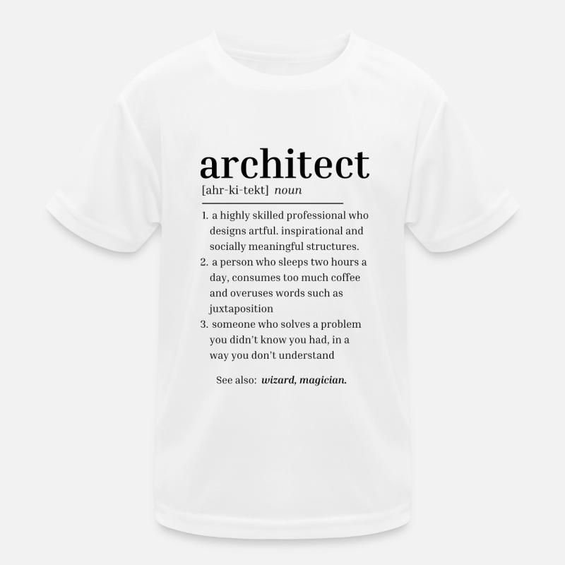 architect, definition Kids Functional T-Shirt