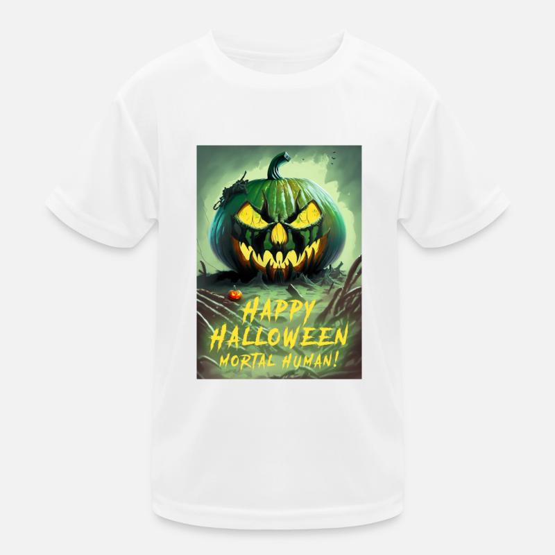 Frohes Halloween Sterblicher Mensch Kinder Funktions-T-Shirt