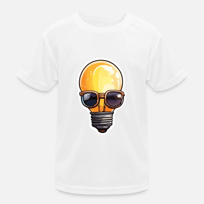 Bulb / Bulb / Brightness / Light Kids Functional T-Shirt