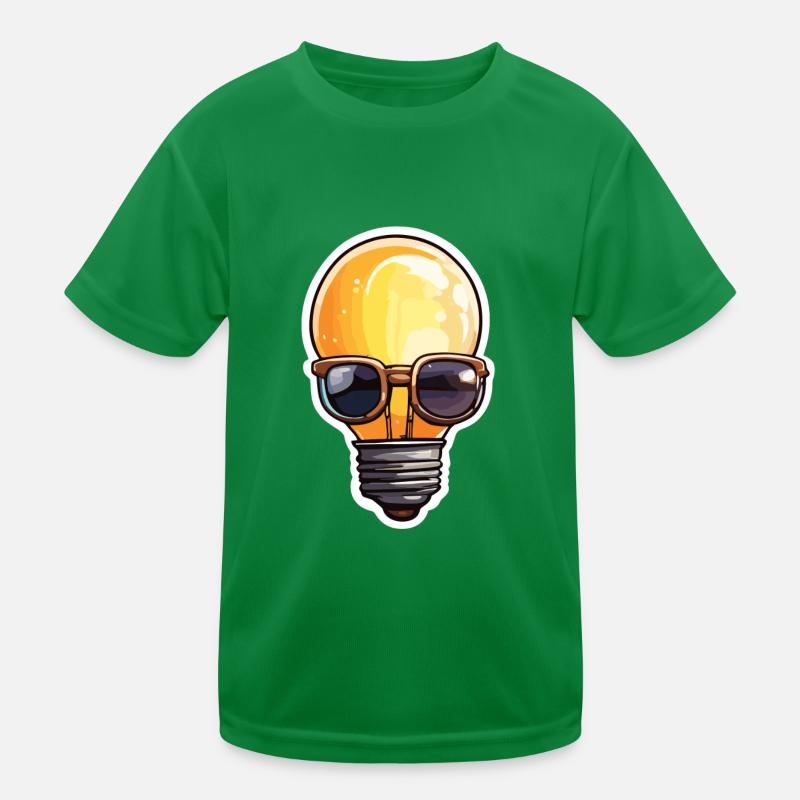 Bulb / Bulb / Brightness / Light Kids Functional T-Shirt