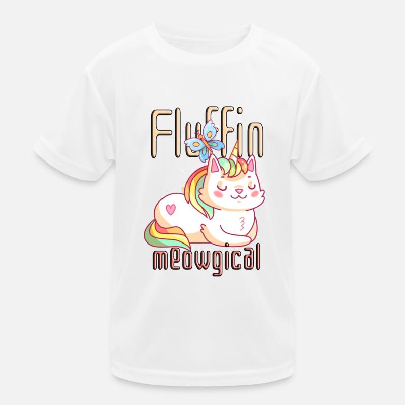Fluffin Meowgical Kinder Funktions-T-Shirt