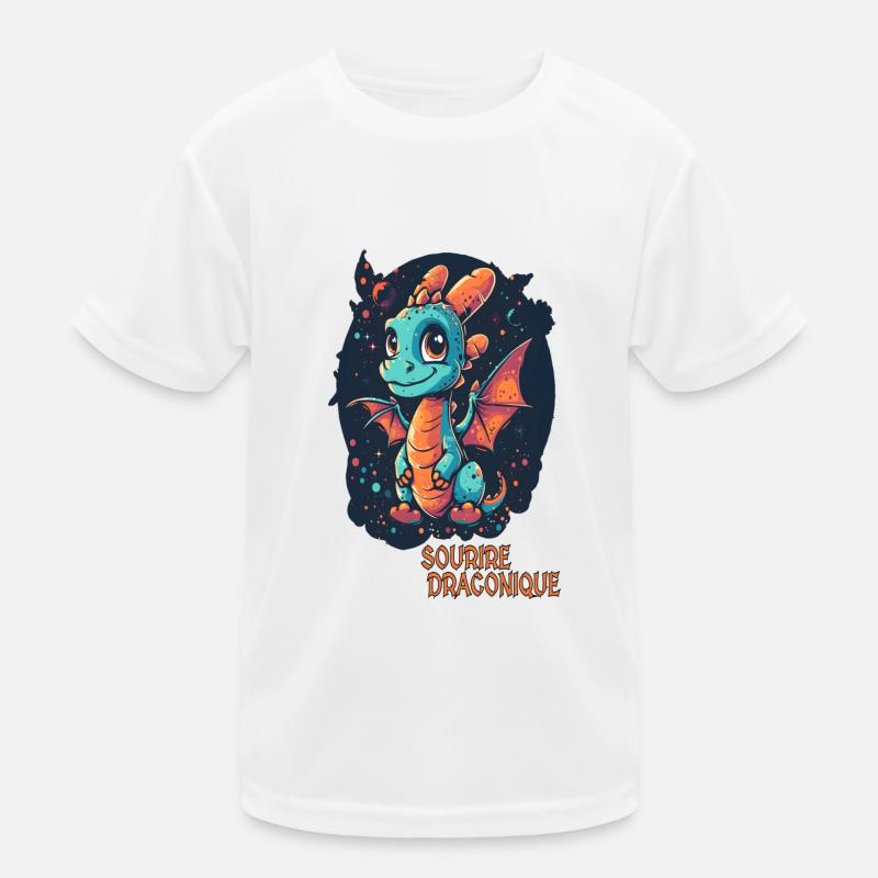 Drakonisches Lächeln Kinder Funktions-T-Shirt
