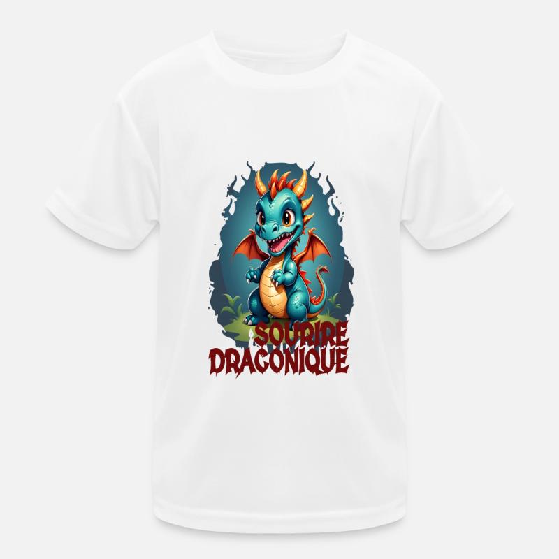 Drakonisches Lächeln 3 Kinder Funktions-T-Shirt