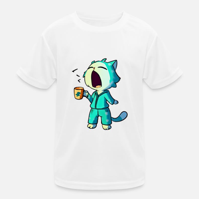 Ein bisschen Kaffee, einen guten Morgen! Kinder Funktions-T-Shirt