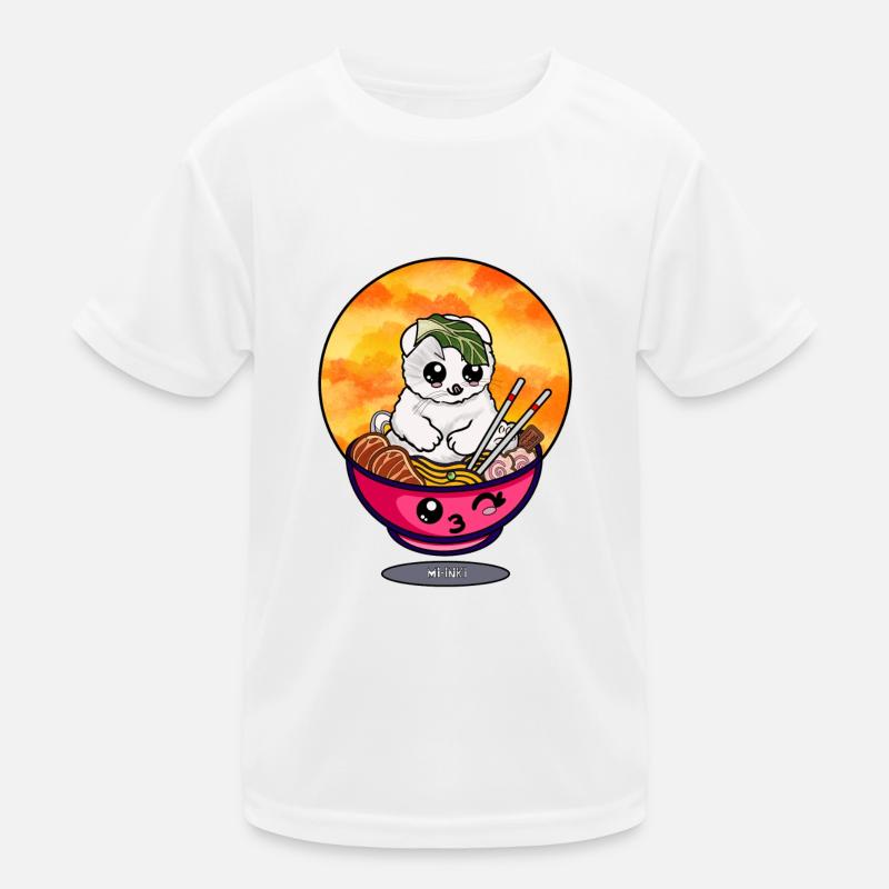 Ramen kitty Kinder Funktions-T-Shirt