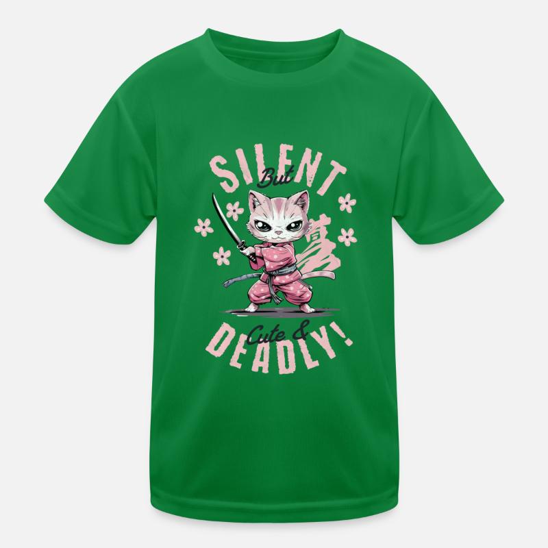Silent Ninja Kitty - Mignon et mortel T-shirt sport Enfant