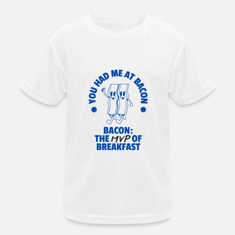 Bacon for Breakfast Kids Functional T-Shirt