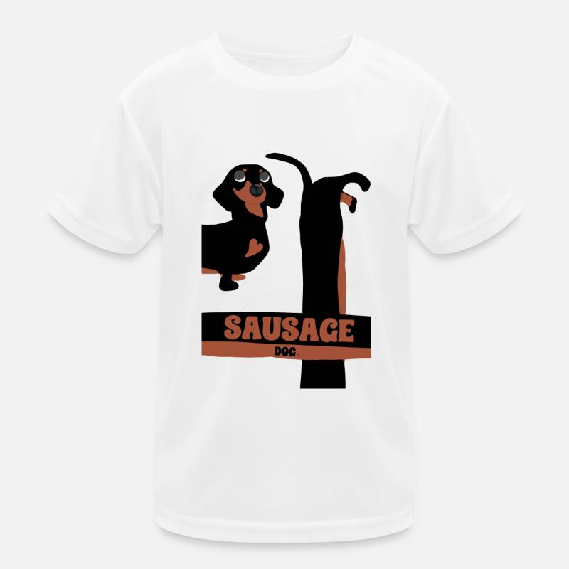 Mega Wurst Hund Kinder Funktions-T-Shirt