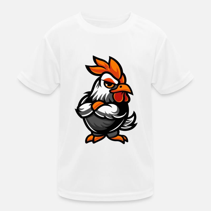 Huhn Comic Kinder Funktions-T-Shirt