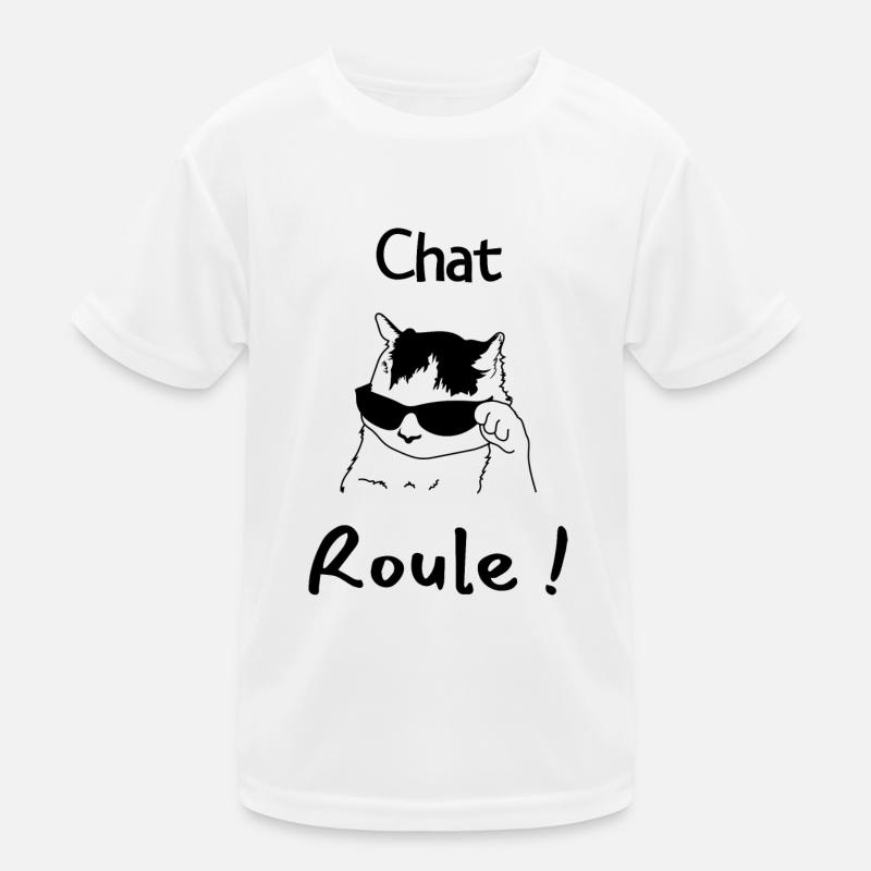Rolling cat - humorous gift it rolls Kids Functional T-Shirt