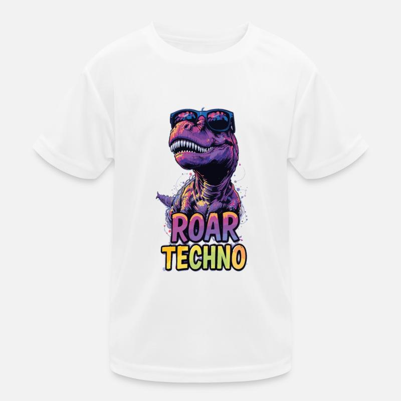 T-Rex - Roar TECHNO Kinder Funktions-T-Shirt
