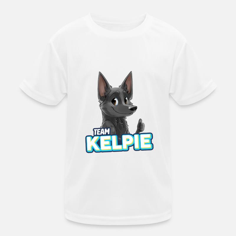 TEAM Kelpie - Blue Kids Functional T-Shirt
