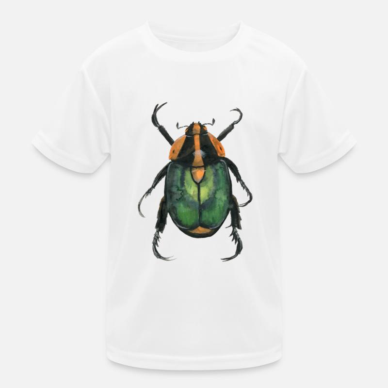Kaefer2 - Kinder Funktions-T-Shirt - Weiß