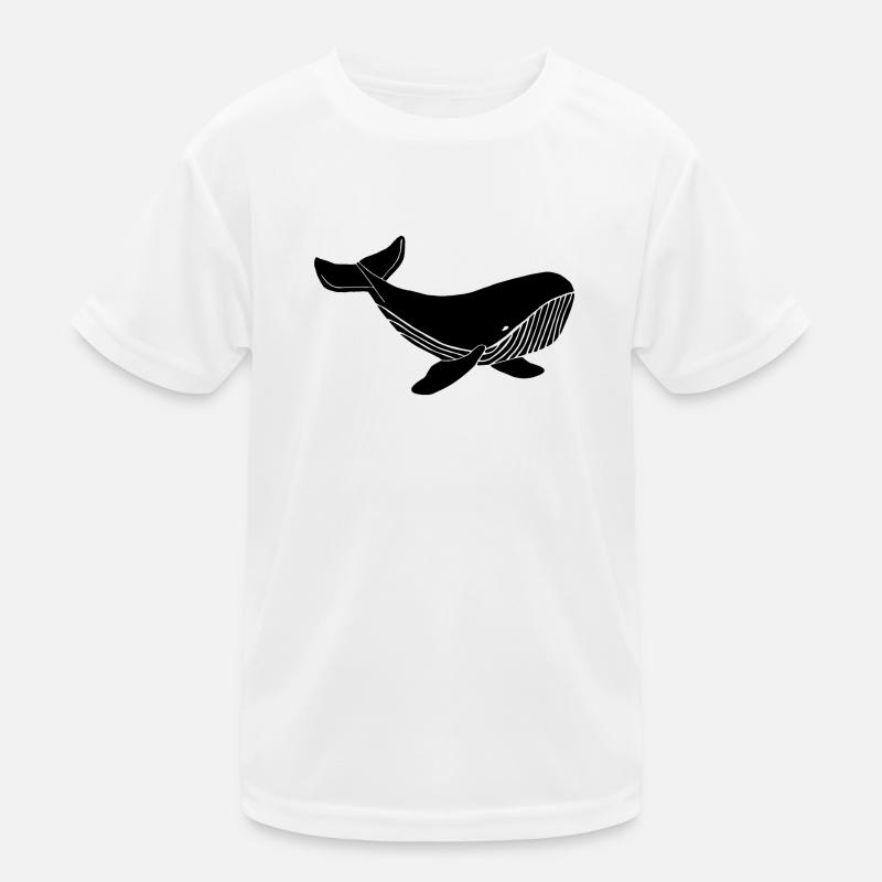 Noir de baleine T-shirt sport Enfant