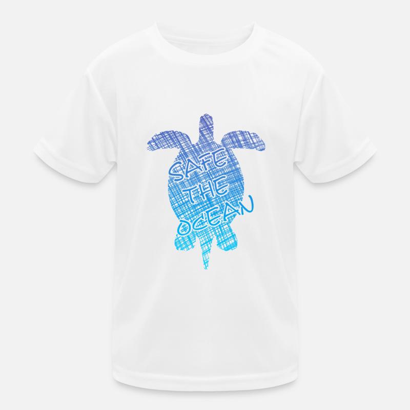 save the ocea, turtle, schildkröte Kinder Funktions-T-Shirt
