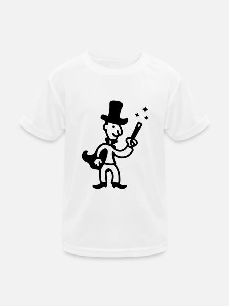 Magicien - Line - T-shirt sport Enfant - blanc - Devant