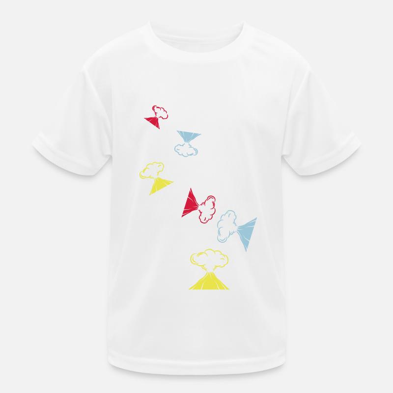 Vulkan icon symbol Kinder Funktions-T-Shirt