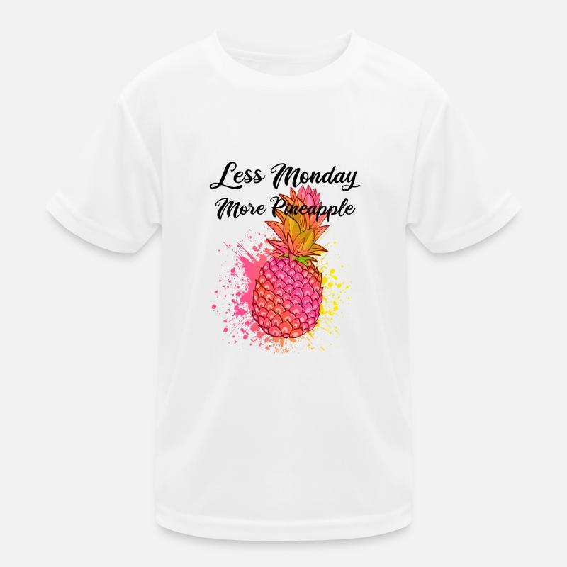 Ananas plus drôle, moins lundi T-shirt sport Enfant