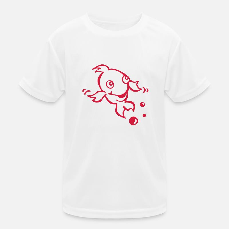 Fisch Kinder Funktions-T-Shirt