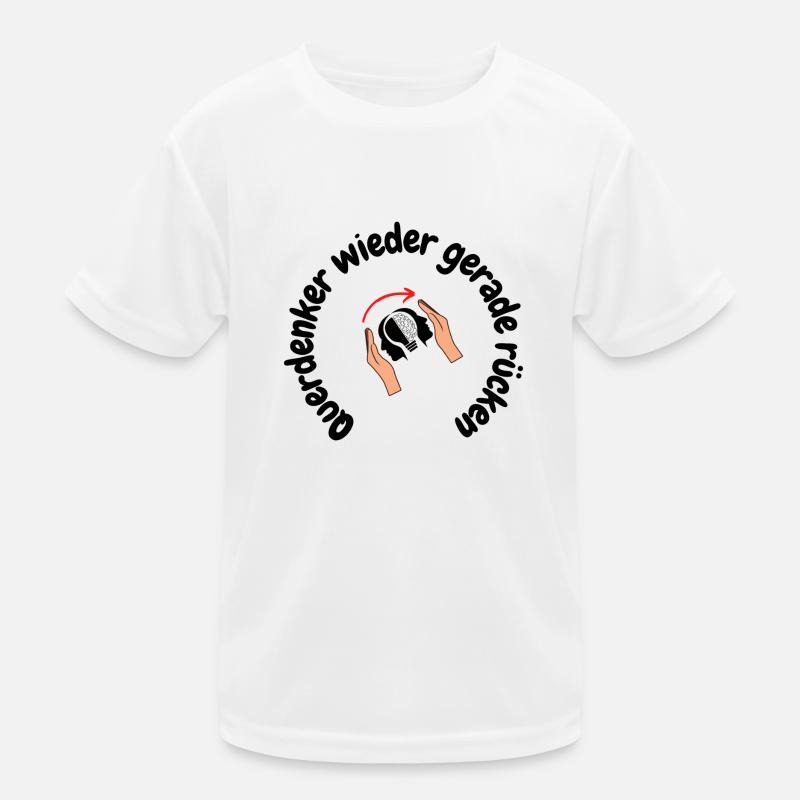 Querdenker wieder gerade rücken Kinder Funktions-T-Shirt
