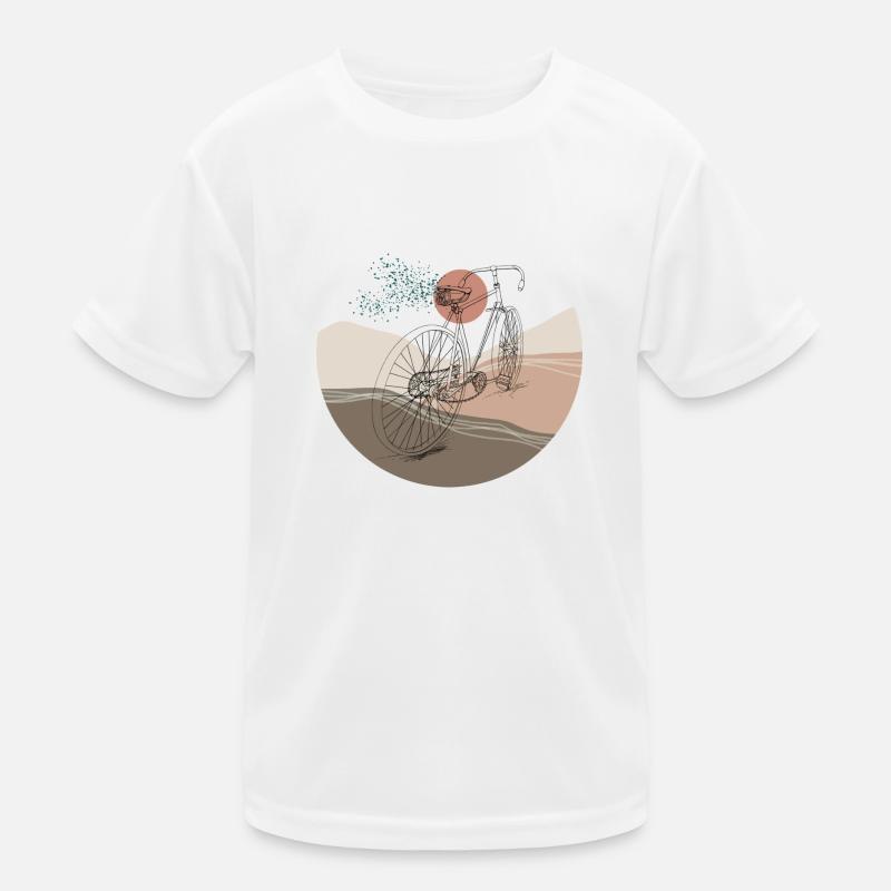 Fahrrad Retro Kinder Funktions-T-Shirt