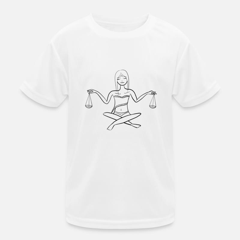 Libra Queen - Kinder Funktions-T-Shirt - Weiß