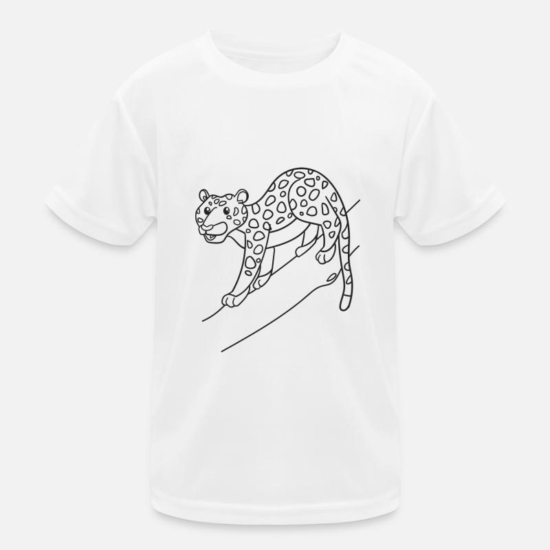 Leopard, Raubkatze, Geschenk, Geschenkidee Kinder Funktions-T-Shirt