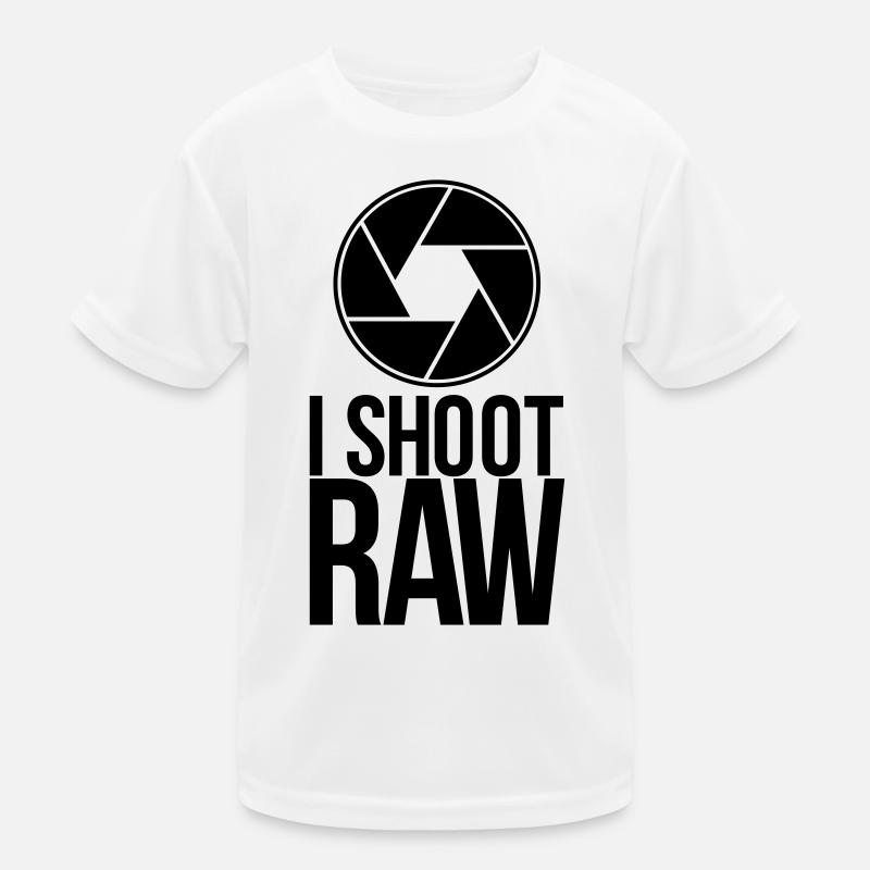 shoot raw Kinder Funktions-T-Shirt
