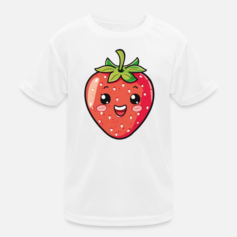 Erdbeere Kinder Funktions-T-Shirt