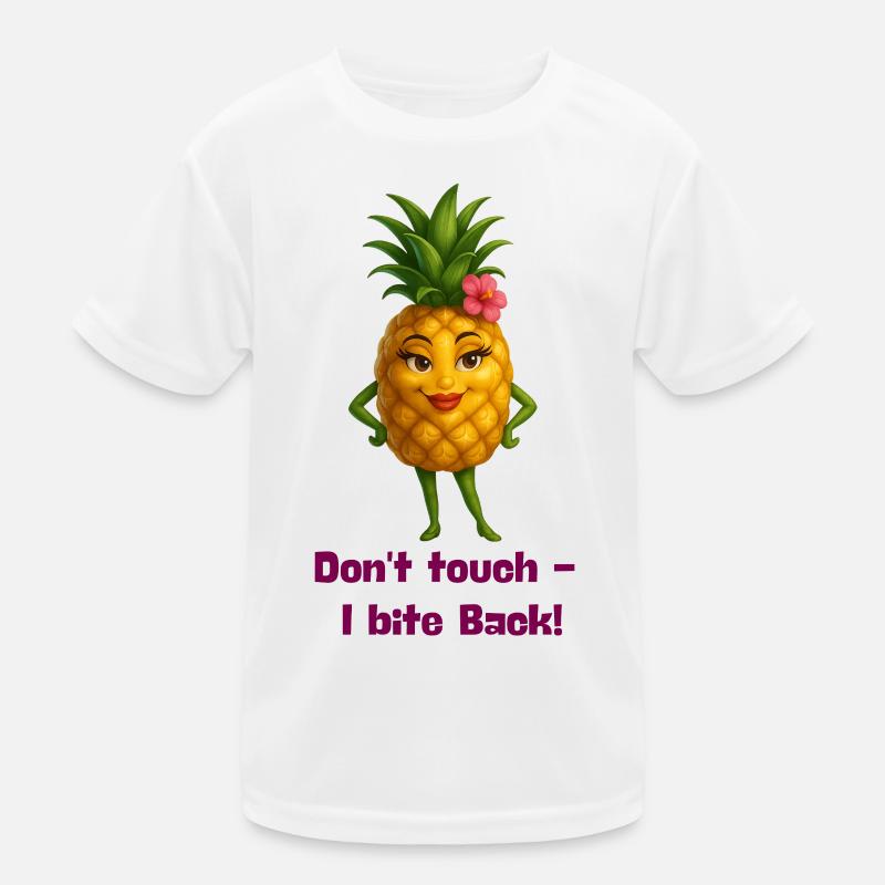 Don´t touch Ananas Kinder Funktions-T-Shirt