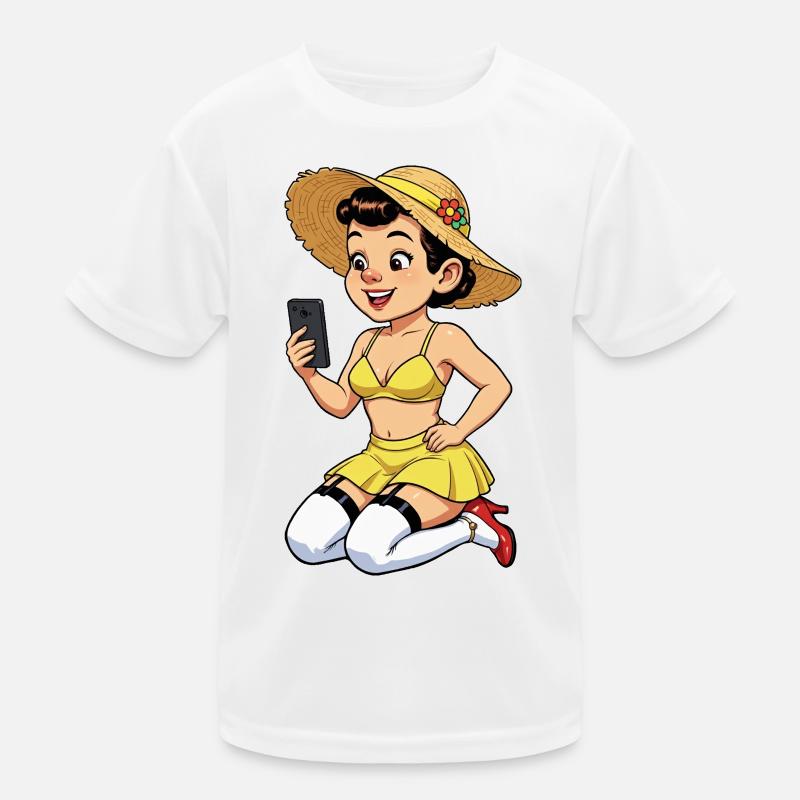 Cheerful influencer Kids Functional T-Shirt