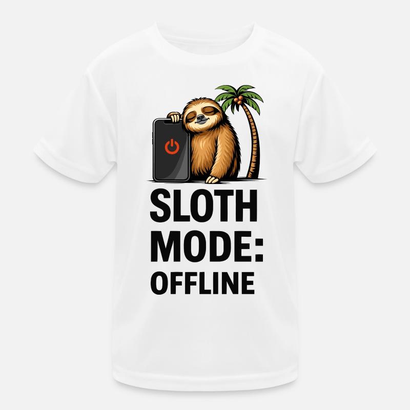 Sloth Mode Offline Kids Functional T-Shirt