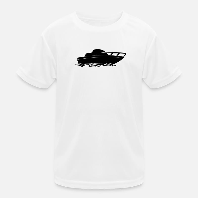 Motorboat design for motorboaters Kids Functional T-Shirt