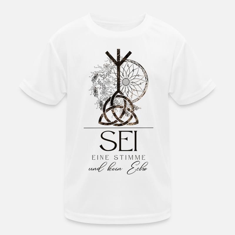 HIPPIE Mandala with CELTIC KNOT Triquetta Kids Functional T-Shirt