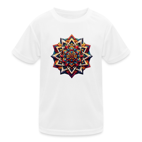 Kunterli - Color Explosion Mandala - Kids Functional T-Shirt