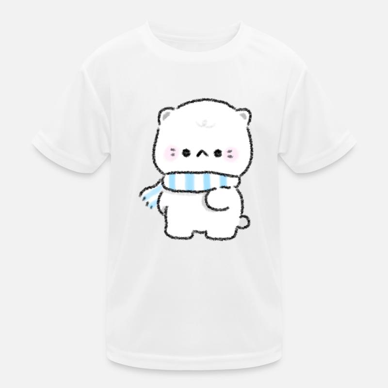 Winter-Kätzchen Kinder Funktions-T-Shirt