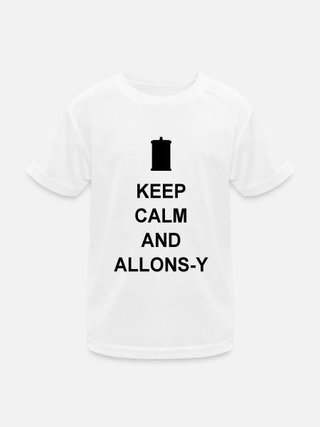 Allons-y - Kinder Funktions-T-Shirt - Weiß