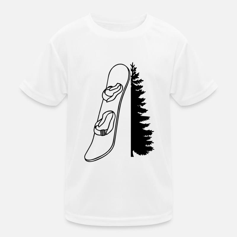 Snowboard Snowboarder Kinder Funktions-T-Shirt