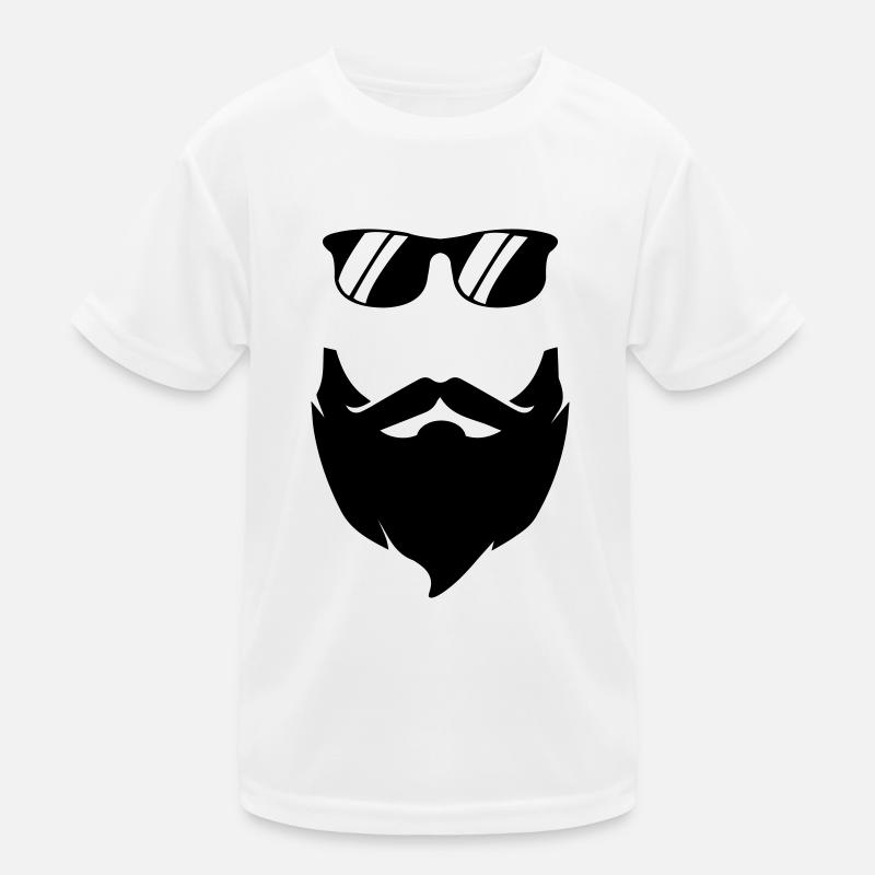 Beard Sunglasses Kinder Funktions-T-Shirt
