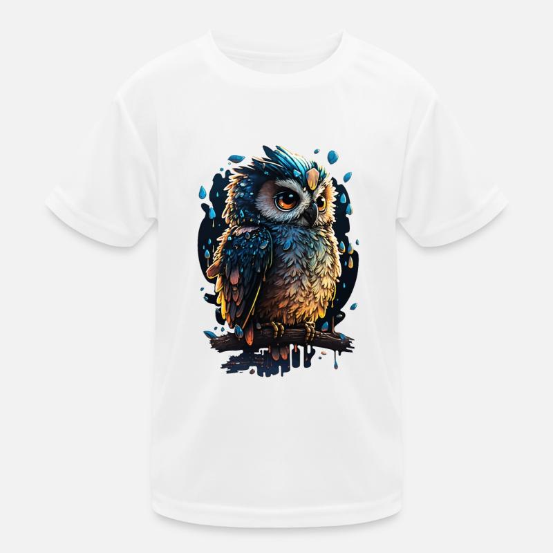 Eule Kinder Funktions-T-Shirt