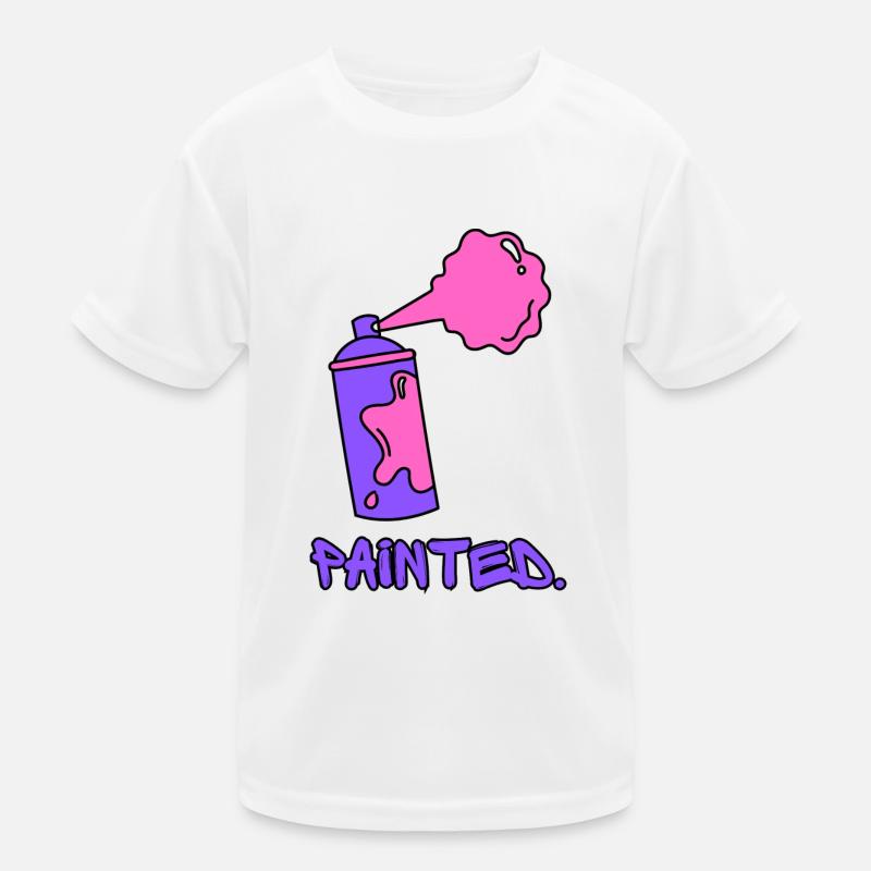 Painted - Purple/Pink Kids Functional T-Shirt