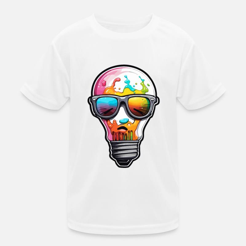 Bulb / Bulb / Brightness / Light Kids Functional T-Shirt