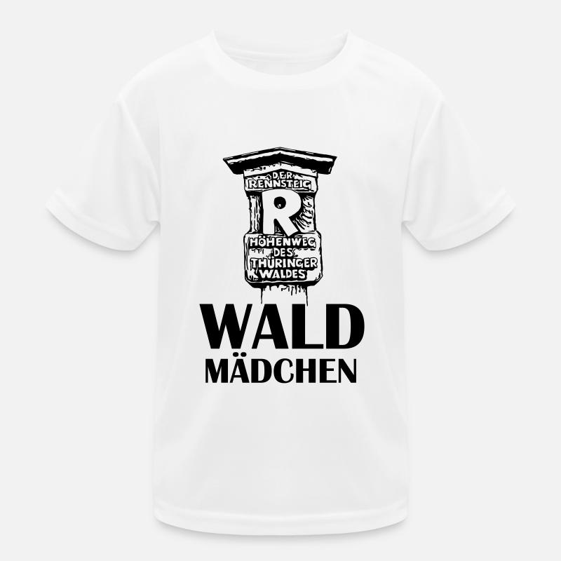 Wald Mädchen Rennsteig Kinder Funktions-T-Shirt
