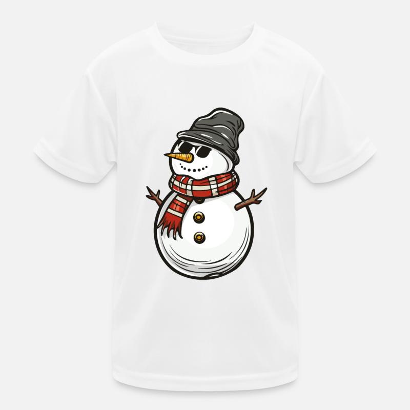 schneemann cool Kinder Funktions-T-Shirt