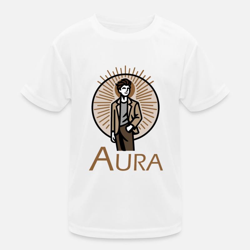 Design « Éclat brun » T-shirt sport Enfant