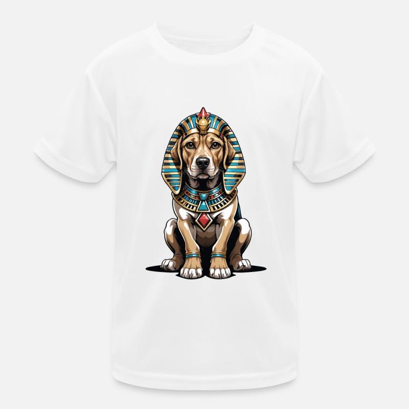 Chien Pharaon Chien Égypte Pyramide Cadeau T-shirt sport Enfant