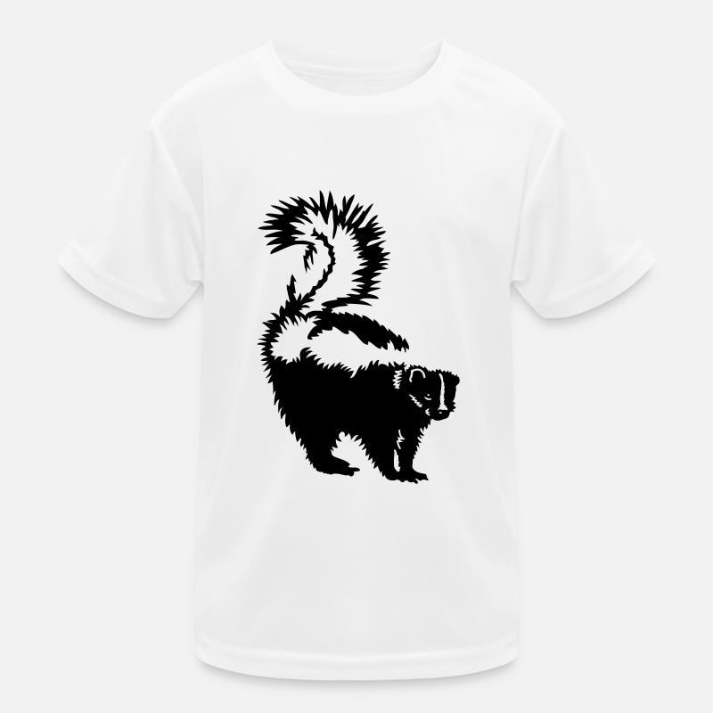 Stinktier Kinder Funktions-T-Shirt